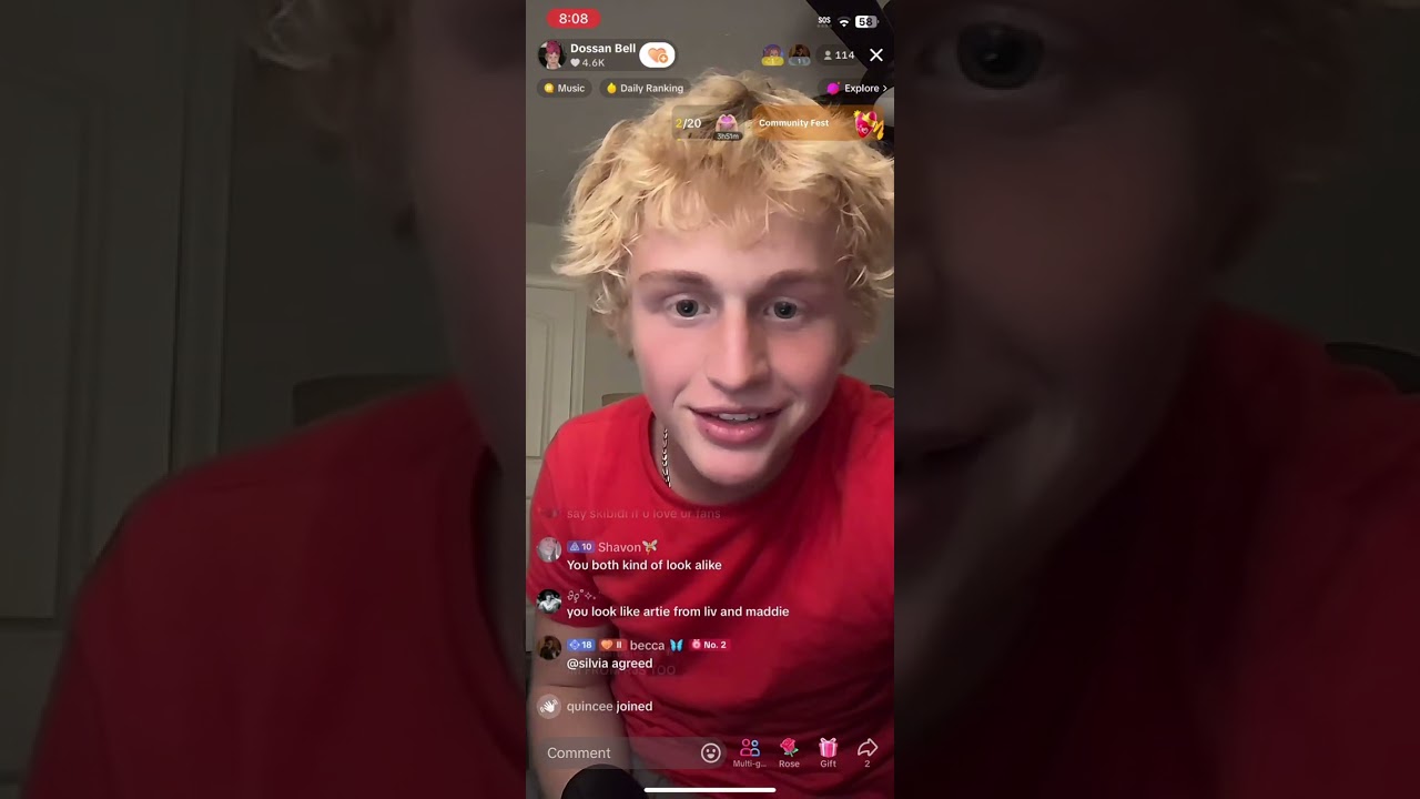 Dossan Bell TikTok live // august 12, 2024