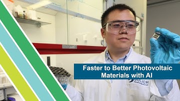 Faster to Better Photovoltaic Materials with AI