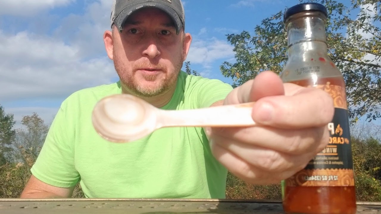 Peach w/ Carolina Reaper Wing Sauce from Private Selection and Kroger