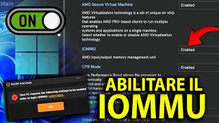 Come attivare IOMMU sul computer (BIOS FIRMWARE SETTINGS) - FACEIT Anti-cheat | TUTORIAL #pc