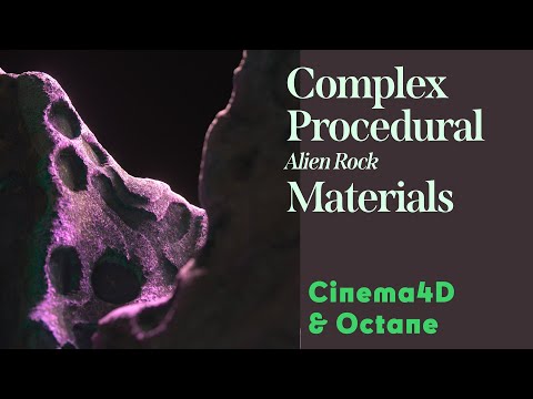 Cinema 4D Tutorial - Procedural Alien-Rock Materials (Octane)