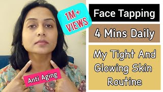 Did Face Tapping Daily for tight & glowing skin | M Shocked | 1 Week Challenge