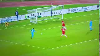 San Marino - Cebelitarık Maçında Kalecinin Muazzam Kurtarışı.