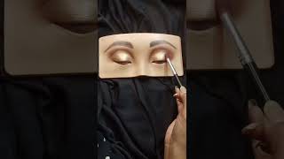 Golden glow + smokey drama = Bridal magic 👰✨ #shortsfeed #makeupaddict #shortvideo