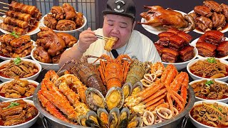 【大胃王挑戰】花胖沖最貴海鮮自助！ 3680 一位鮮活大青龍帝王蟹應有盡有！茅台無限暢飲吃到爽翻天！ ｜Food Challenge【櫻木花胖】