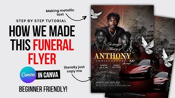 How to Design a Funeral Flyer in Canva Free – Step-by-Step (2025) LITERALLY JUST COPY ME! #funeral
