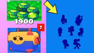 MEGA BOX OPENING za 1900 GEMÓW! 8 NOWYCH BRAWLERÓW w Brawl Stars