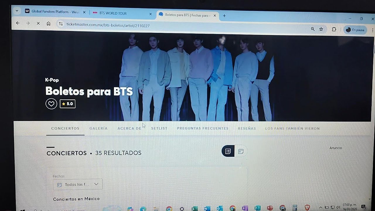 ¿CÓMO COMPRAR BOLETOS PARA BTS TOUR CDMX 2026 
