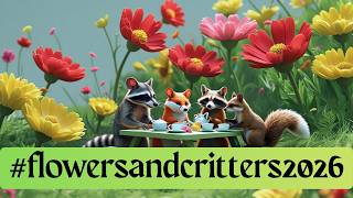 #flowersandcritters2026  - Altered Playing Card
