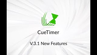CueTimer 3.1 sneak preview
