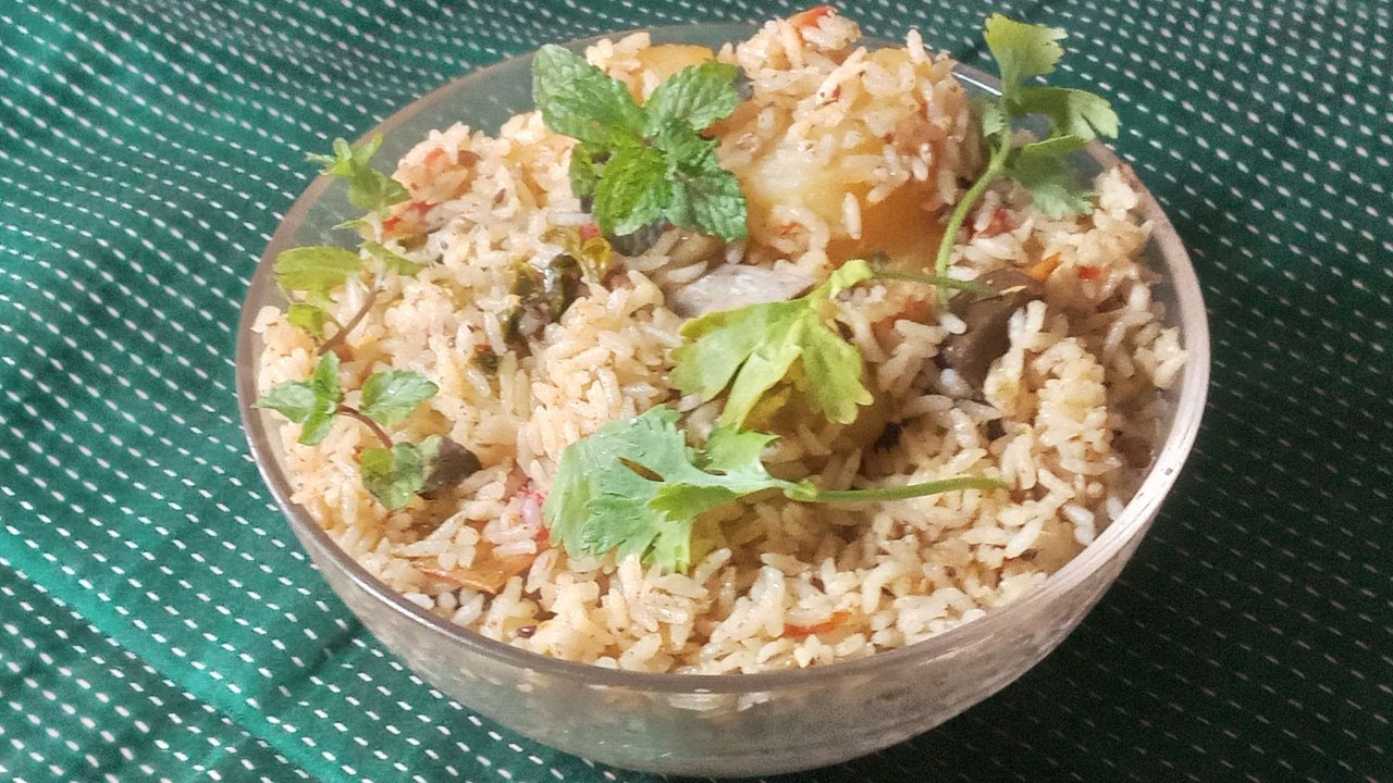 Lamb Potato Green Tomato Rice/Dinner Recipe/Tomato Recipe/Lamb Recipe
