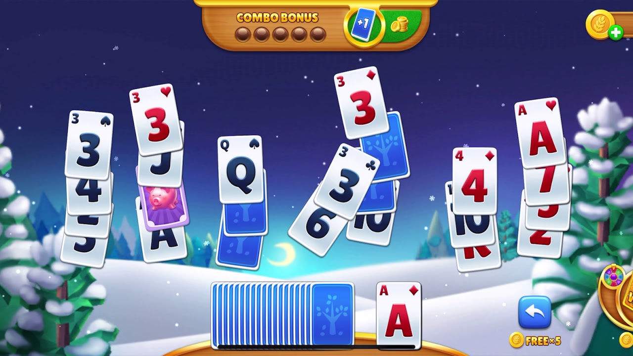 Farmship Tripeaks Solitaire Level 20