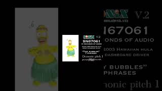 Gemmy 2003 Hawaiian hula Homer dashboard driver  program data glitch direct audio. Sonix SN67061