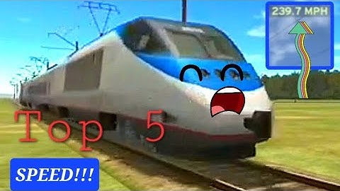 Top 5 FASTEST passes ever! (On my channel) | Train and Rail Yard Simulator
