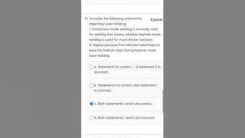 NPTEL COURSE||Assignment 05||Advances in welding and joining technologies