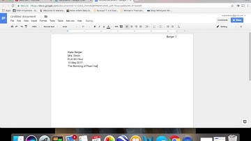 Formatting Your Research Paper in Google Drive
