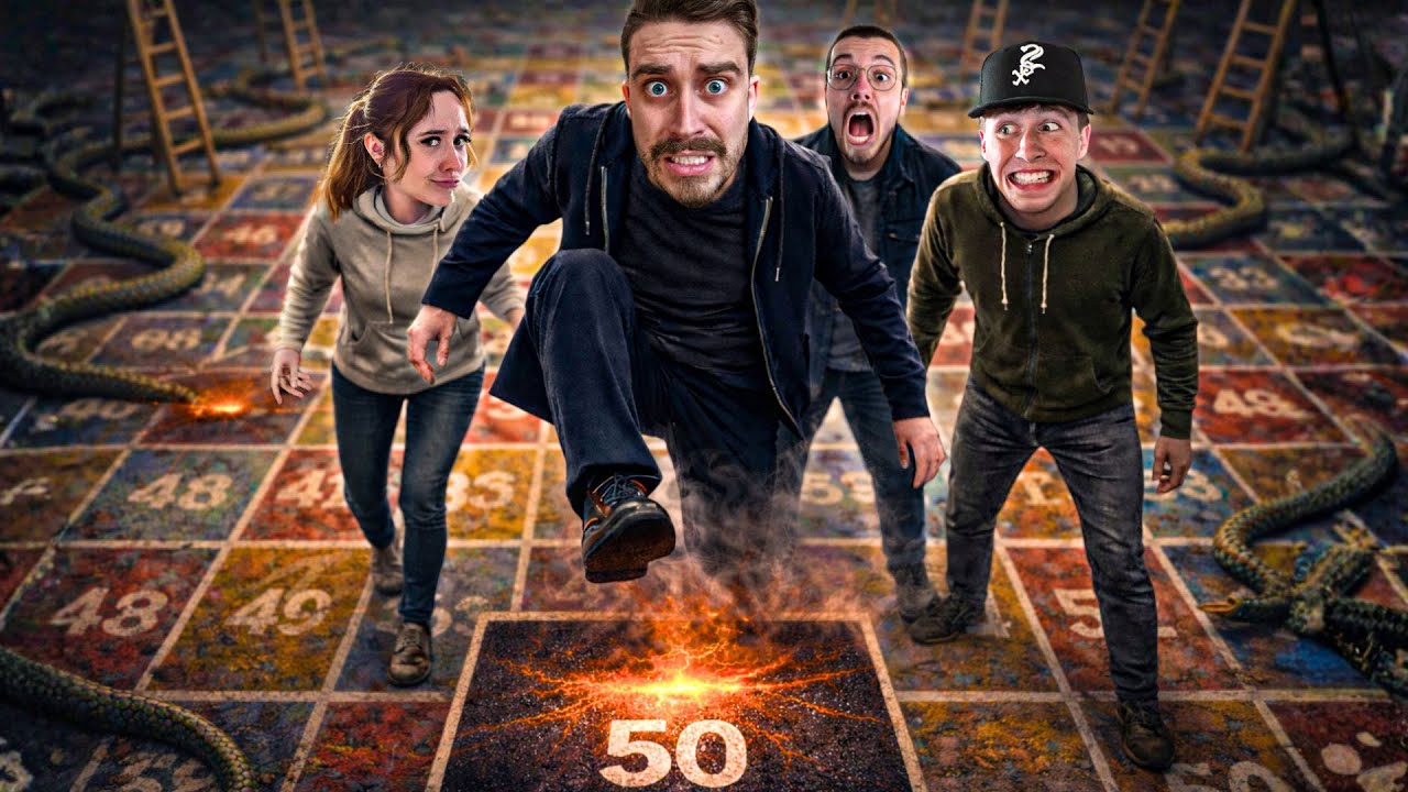 SURVIS à 50 cases INFERNALES de Serpents & Échelles GÉANT ! (Avec Lexa, Ballzac et Stonemoon)