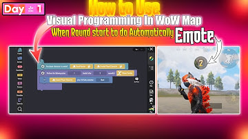 Day 1 | How to use visual programming in wow map | LEGEND OP | #pubgmobile #legendop #pubgmwow
