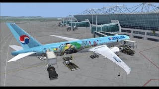 Vatsim Eurasia event 2015 Korean air 905 RKSI-EDDF 1st video Incheon ctrl,fsx,pmdg 777 screenshot 4