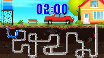 2 MINUTE Timer - PIPE MAZE Classroom Countdown With Music