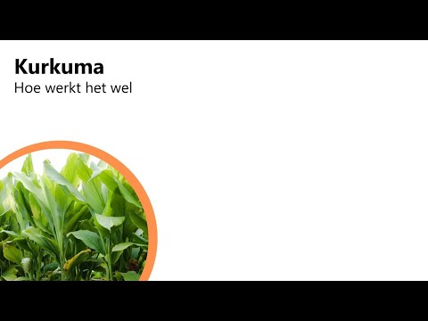Kurkuma - hoe werkt het wel