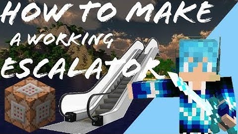 ✓How to make a working escalator||MCPE(100% No Mods)