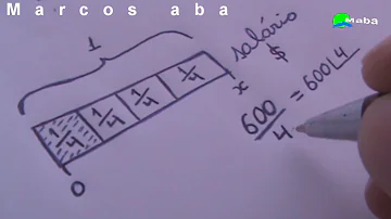 Como se calcula um quarto de algo?