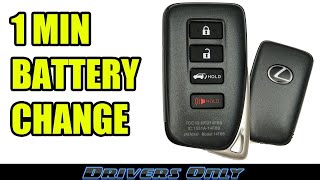 Lexus Key FOB Battery Replacement (Smart Key Remote) - RX 350, NX 300, LX 570, ES 350, RC 350, IS