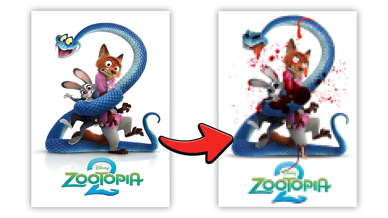 I Turned Disney Movie Posters Horror