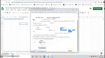 Google Apps Script desde 0. Lección 1