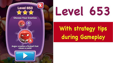 Inside Out Thought Bubbles - Level 653 - Tips and Strategy Gameplay Walkthrough Youtube No Boosters