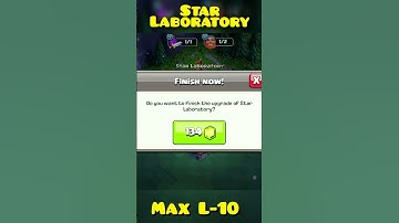 Star Laboratory | Builder Base |  Max level-10 | #cocreels #clashofclans #coc #reels #gaming