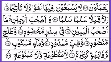 Surah Al-Waqiah | Surah Waqiah Full With Arabic Text (HD) | 56 | سورة الواقعة