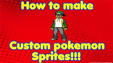 How to make custom pokemon Sprites!!!(gen 3 overworld sprites)