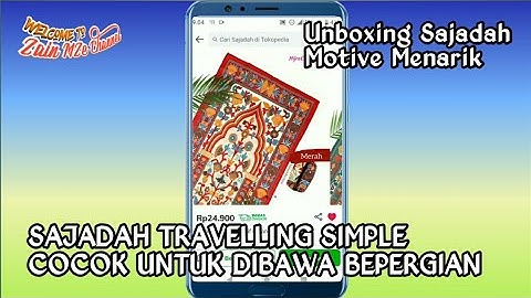 Unboxing Sajadah Travelling Keren, Murah Pesan Via Online.