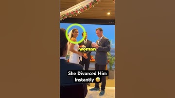 Woman Got DIVORCED At Her Wedding..