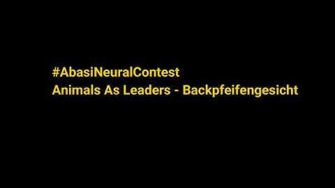 Abasi Neural Contest 2020 - Vishal Naidu  #AbasiNeuralContest