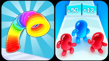Join Blob Clash 3D VS : Slinky Hop - All Levels SpeedRun Gameplay...