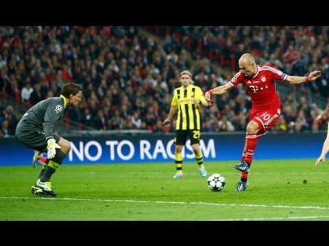 Arjen Robben Goal Against Borussia Dortmund Champions League Final 13 Youtube