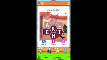 Braindom 2 Level 46 Who is the killer, Level 15 Who is the killer Answers and Solutions