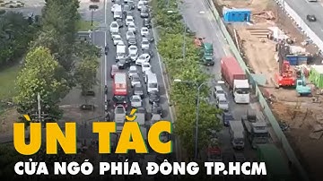 Sáng 29-4, ùn tắc ở cửa ngõ phía đông TP.HCM, phân luồng vào đường dẫn cao tốc