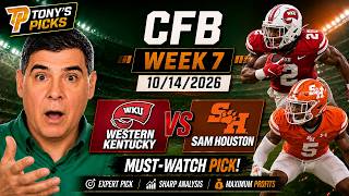 Western Kentucky vs Sam Houston Pick 10/14/26 College Football Week 7 Pick Prediction