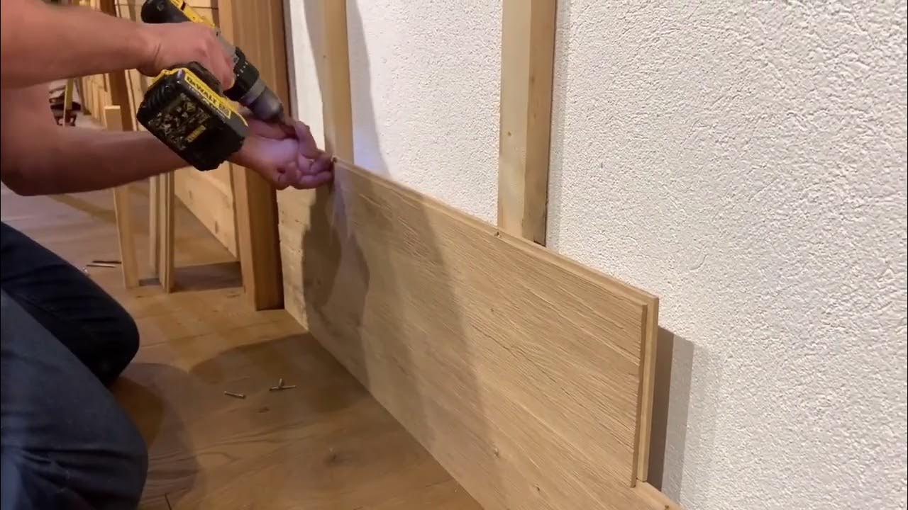 Wandverkleidung aus Holz Montage YouTube