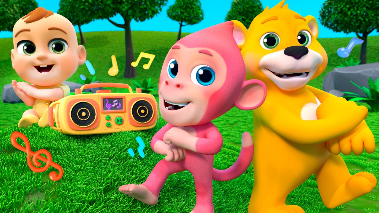 Dance with the Animals! A Ram Sam Sam | Lalafun Nursery Rhymes & Kids Songs