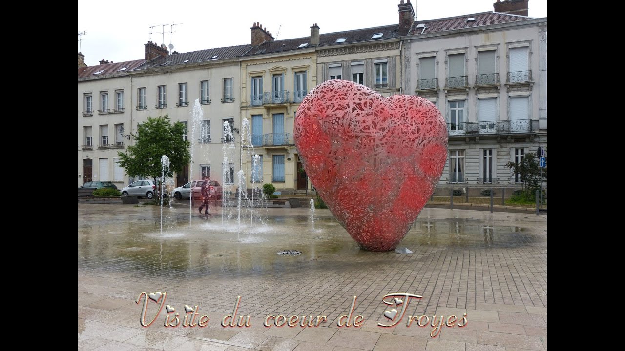 Carte postal du centre ville de Troyes