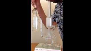 Sovereignty Glass Hornet Recycler and 180 Ash Catcher Flower Pull Function Video