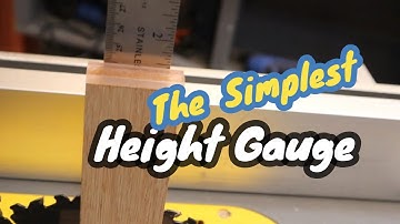 HEIGHT GAUGE for router and table saw   Fast, Simple and Accurate  | Woodworking | Calgary
