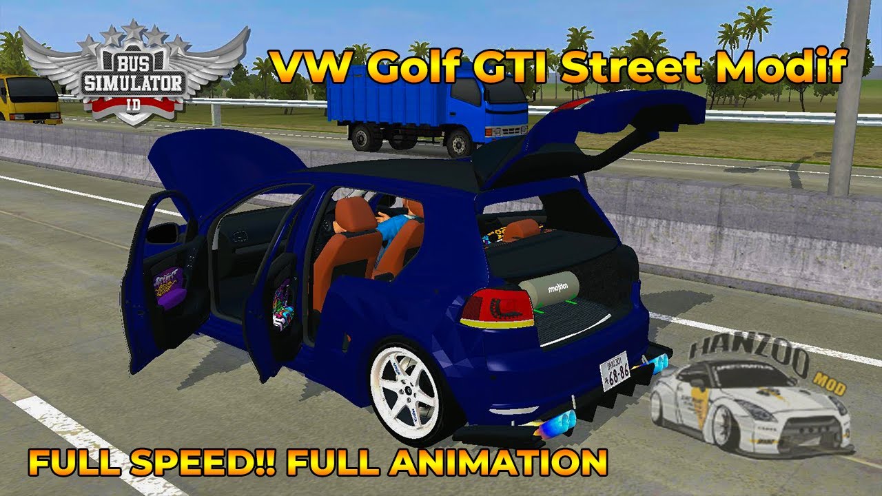 Mod VW Golf GTI Street Modif - BUSSID || HANZOO MOD