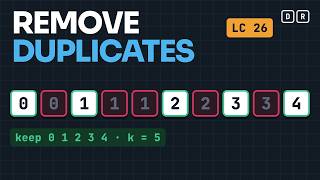 Remove Duplicates from Sorted Array (LeetCode 26) | Two Pointers