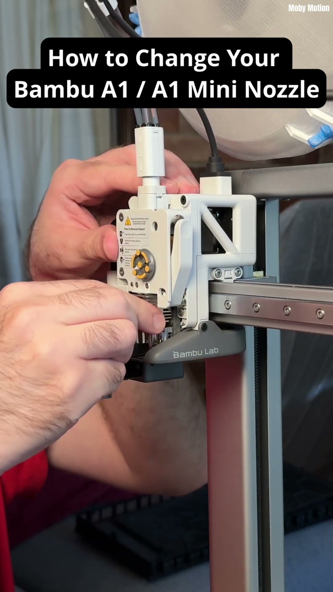 How to Change Your Bambu A1 / A1 Mini Nozzle in 60sec #tutorial